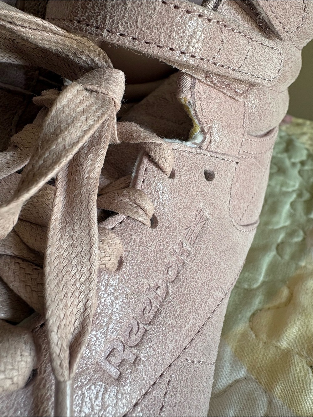 Reebok Womenβs High-Top Retro Sneakers in Blush Pink πππ - Picture 8 of 9